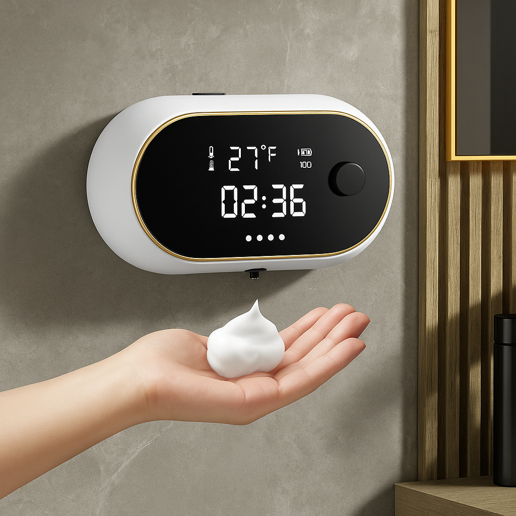 Feylors™ SmartMist Automatic Foam Soap Dispenser | Touchless + LED Display
