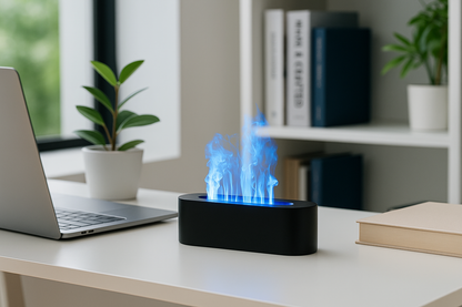 Smart Humidifier – Aromatherapy + LED Fire Effect"