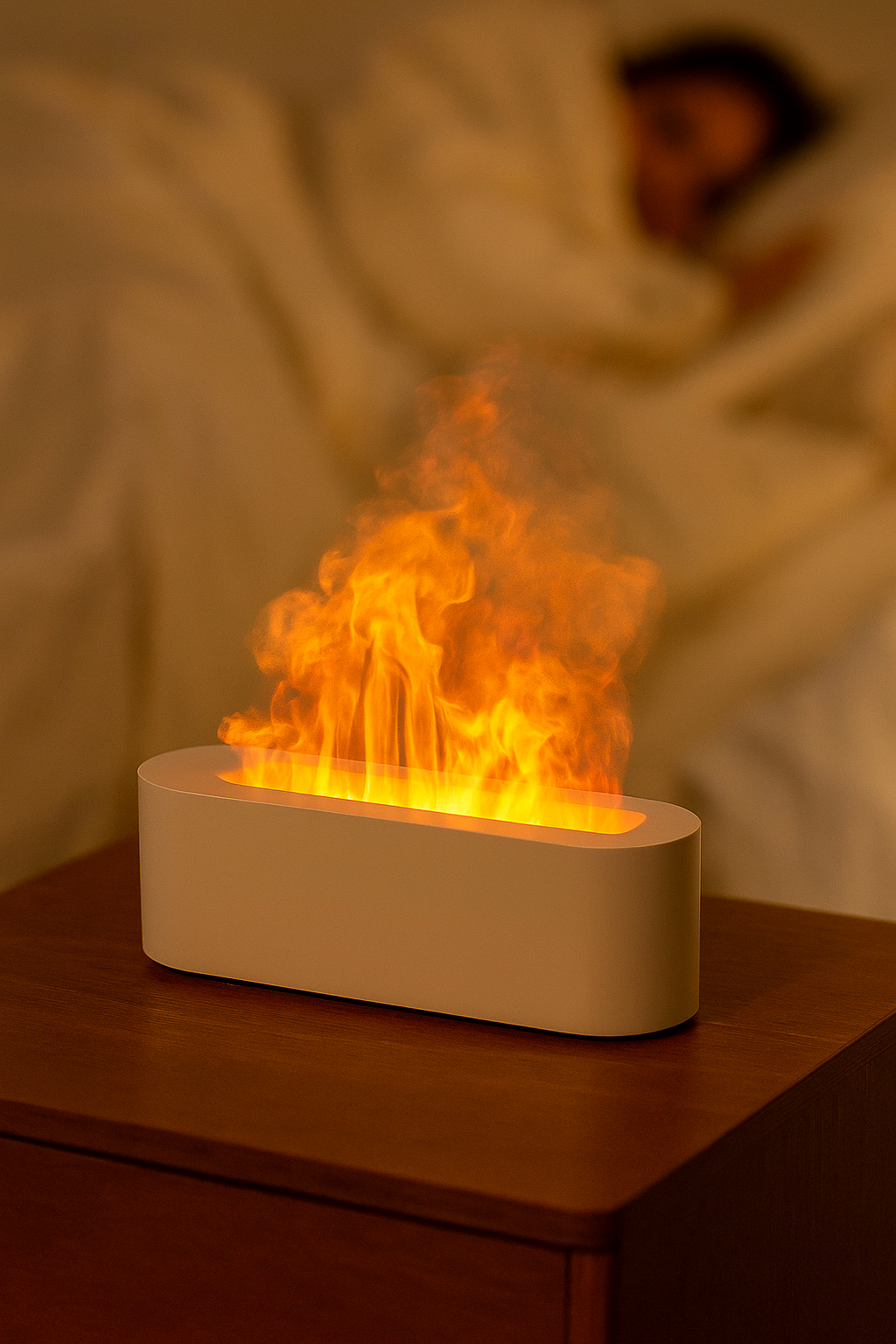Smart Humidifier – Aromatherapy + LED Fire Effect"