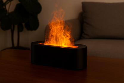 Smart Humidifier – Aromatherapy + LED Fire Effect"