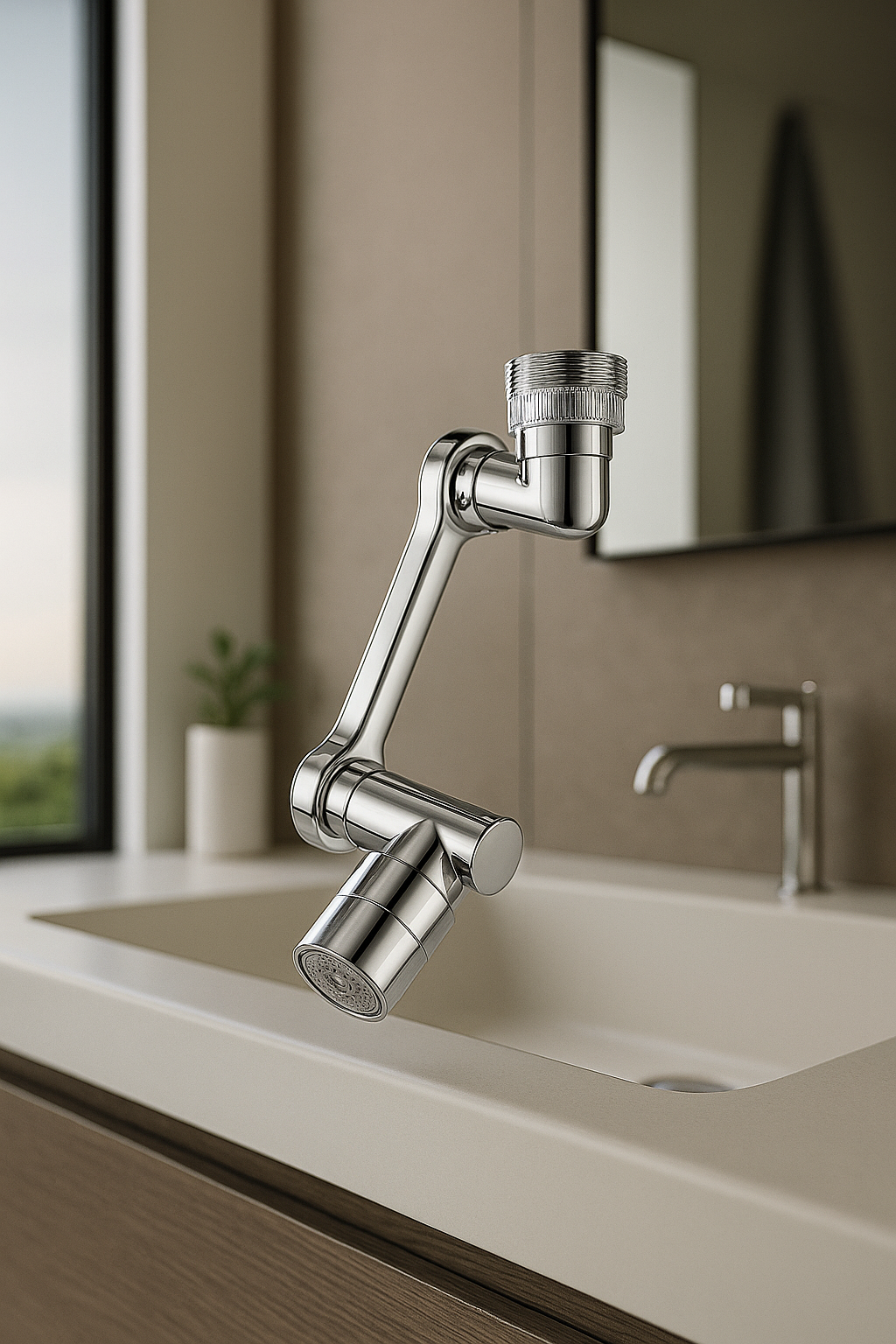 1080° Rotating Faucet Extender – Flexible, Splash-Proof Sink Nozzle for Kitchen & Bathroom | ProFlow