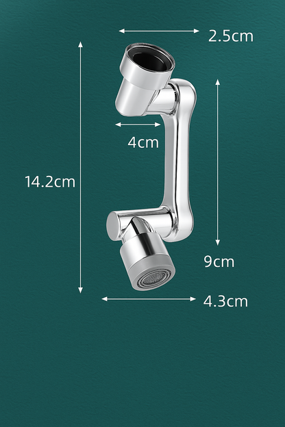 1080° Rotating Faucet Extender – Flexible, Splash-Proof Sink Nozzle for Kitchen & Bathroom | ProFlow