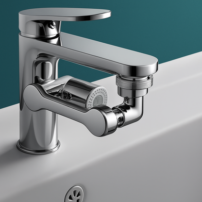 1080° Rotating Faucet Extender – Flexible, Splash-Proof Sink Nozzle for Kitchen & Bathroom | ProFlow