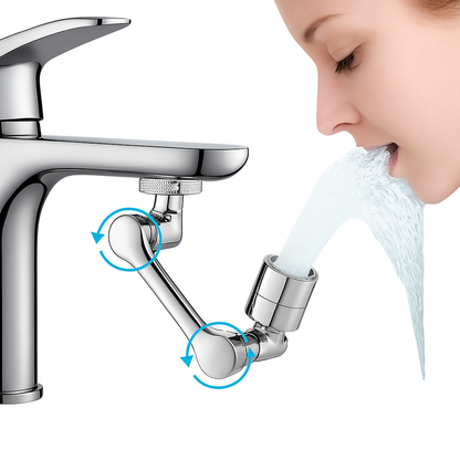 1080° Rotating Faucet Extender – Flexible, Splash-Proof Sink Nozzle for Kitchen & Bathroom | ProFlow