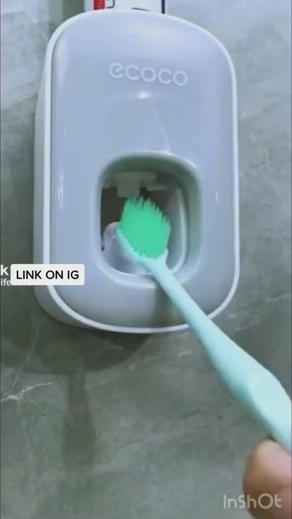 Touchless Wall-Mounted Toothpaste Dispenser – Smart & Hygienic Solution